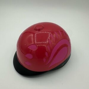 American Girl Doll Saige Red Horse Riding Helmet Hat 2013 Retired